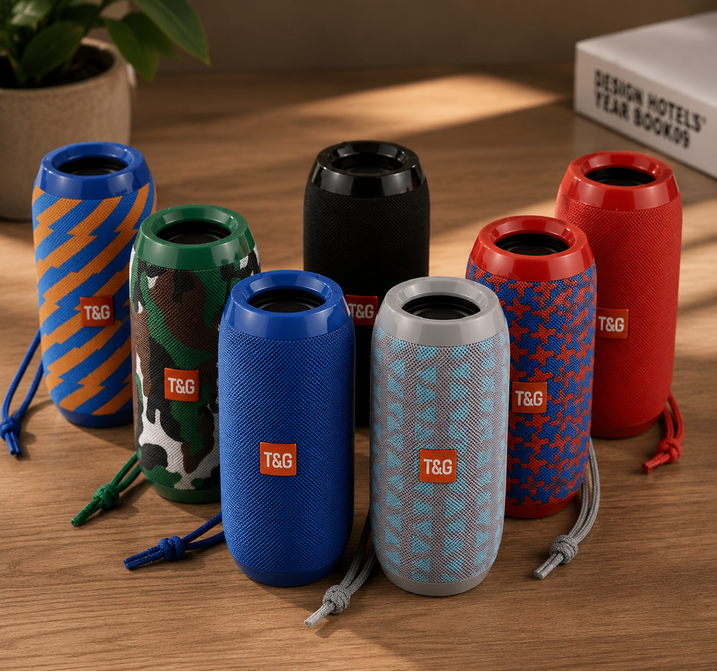 Bluetooth Speaker  TG117 Portable TWS Sound Box Waterproof Loudspeaker Outdoor Stereo Surround Speakers Support TF FM Radio